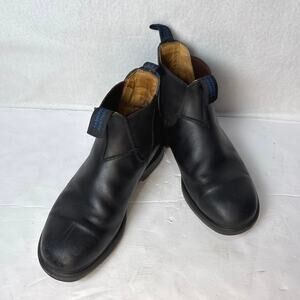 Blundstone Chelsea Boots Black Leather Slip On US Sz M7/W9